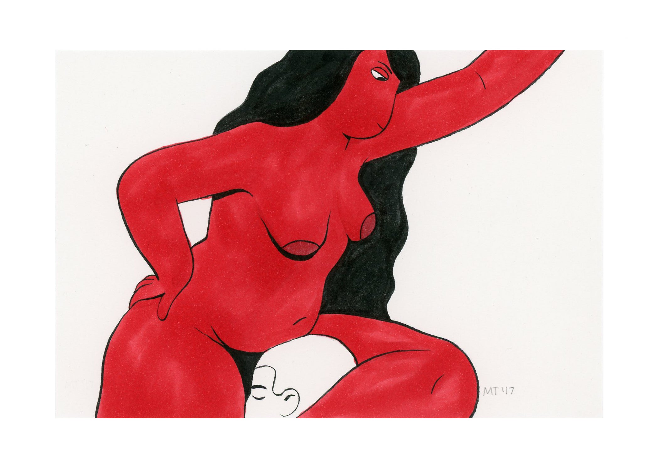 Miranda Tacchia - "When you went from giving him an earful to a mouthful" Print - Spoke Art