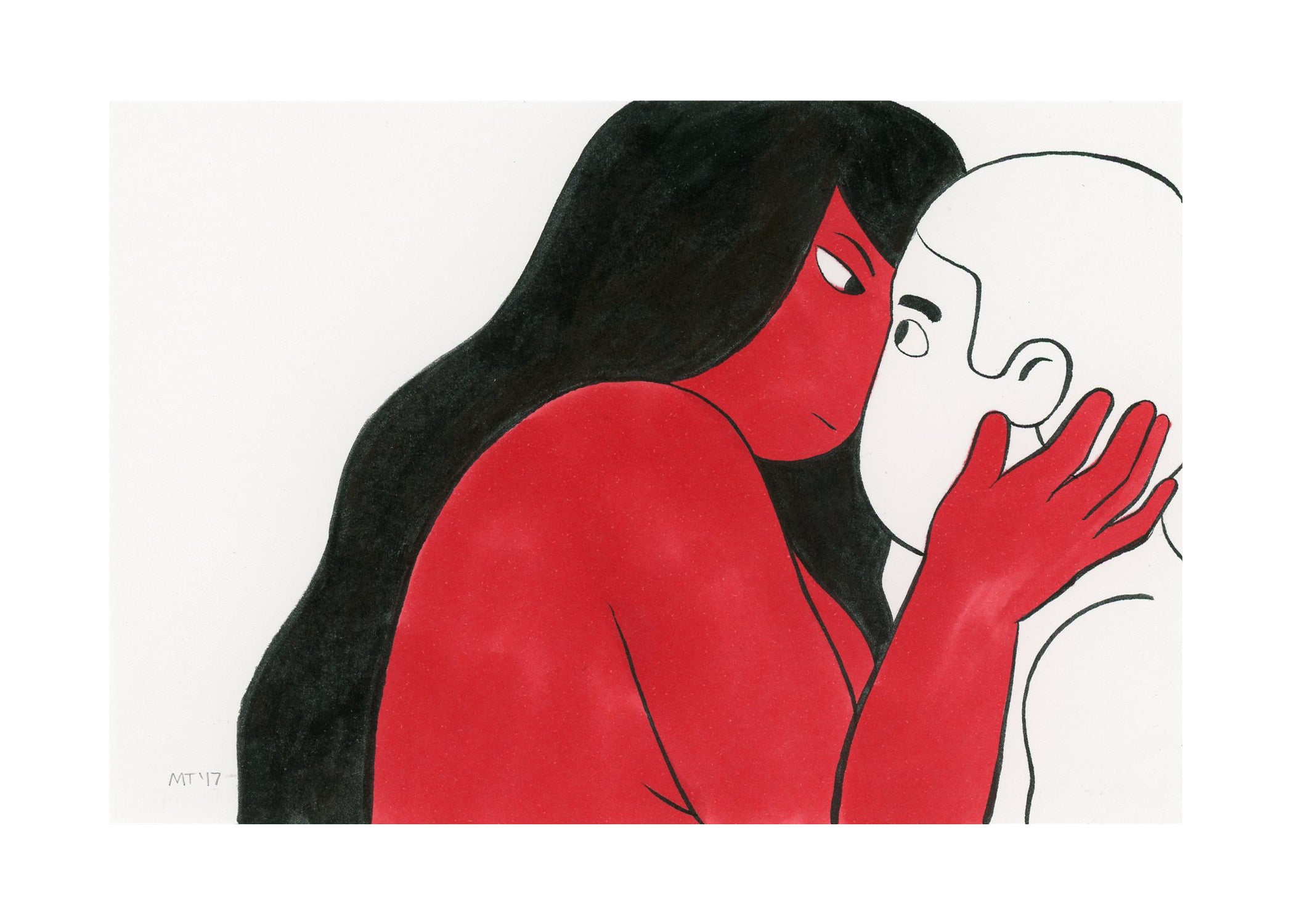Miranda Tacchia - "When he says the two of you aren't compatible but you heartily disagree" Print - Spoke Art