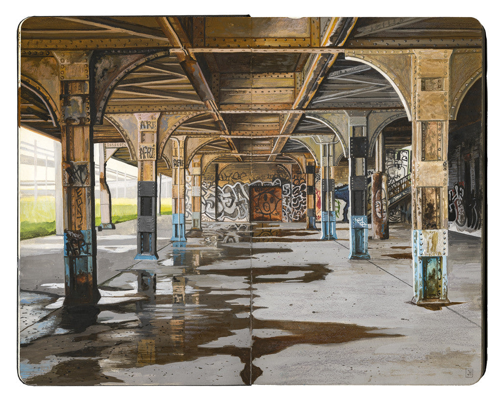 Jessica Hess - "Oakland Train Station" - Spoke Art