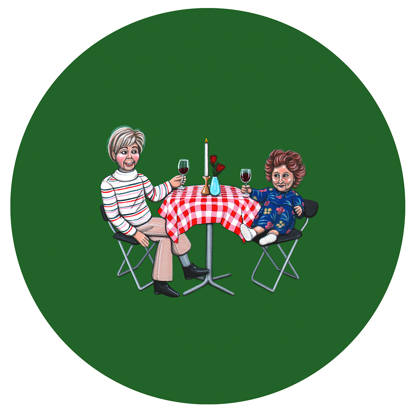 Kiersten Essenpreis - "Mr. Marbles and Estelle the Doll Swipe Right" - Spoke Art