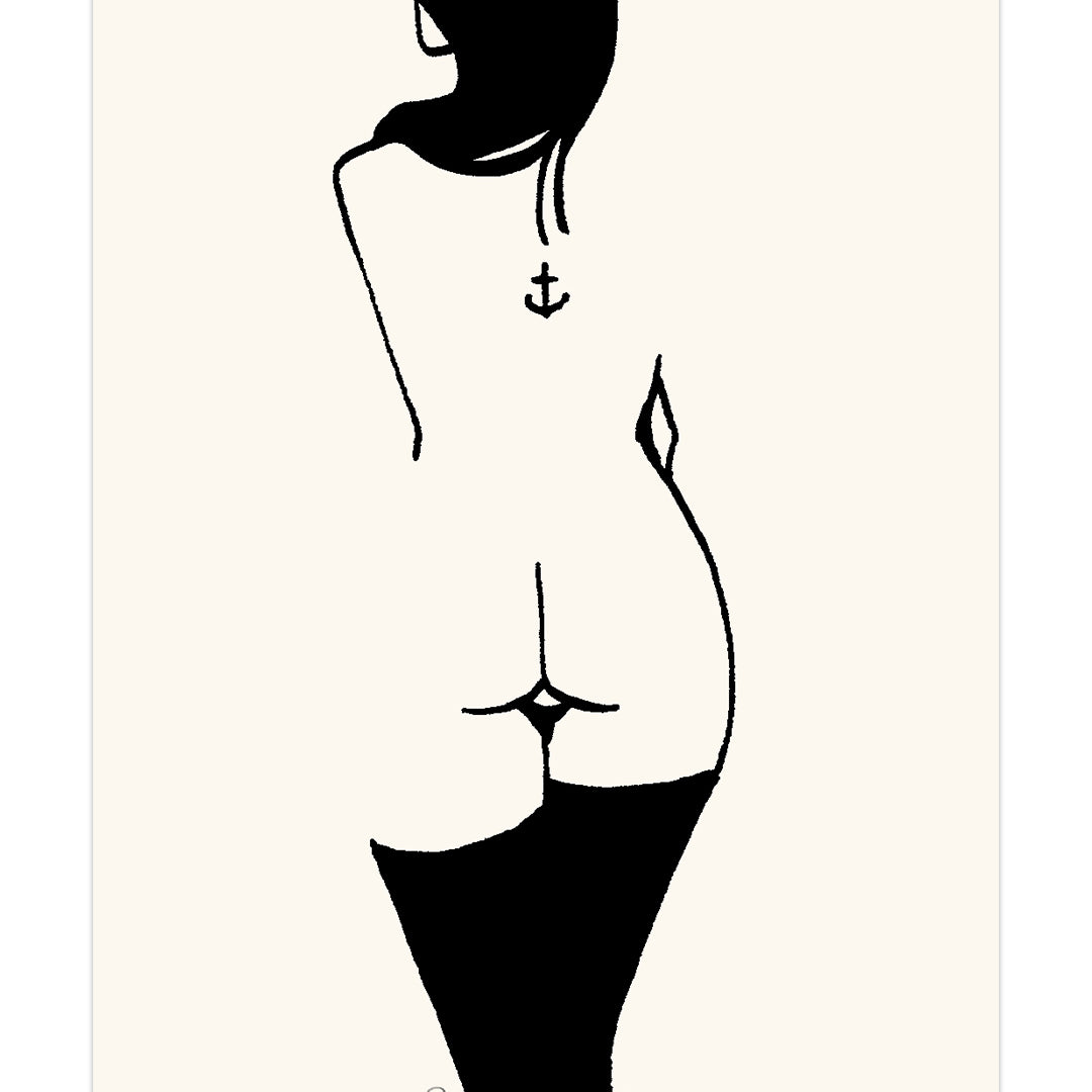 Petites Luxures - "Anchor and Black Stockings" - Spoke Art