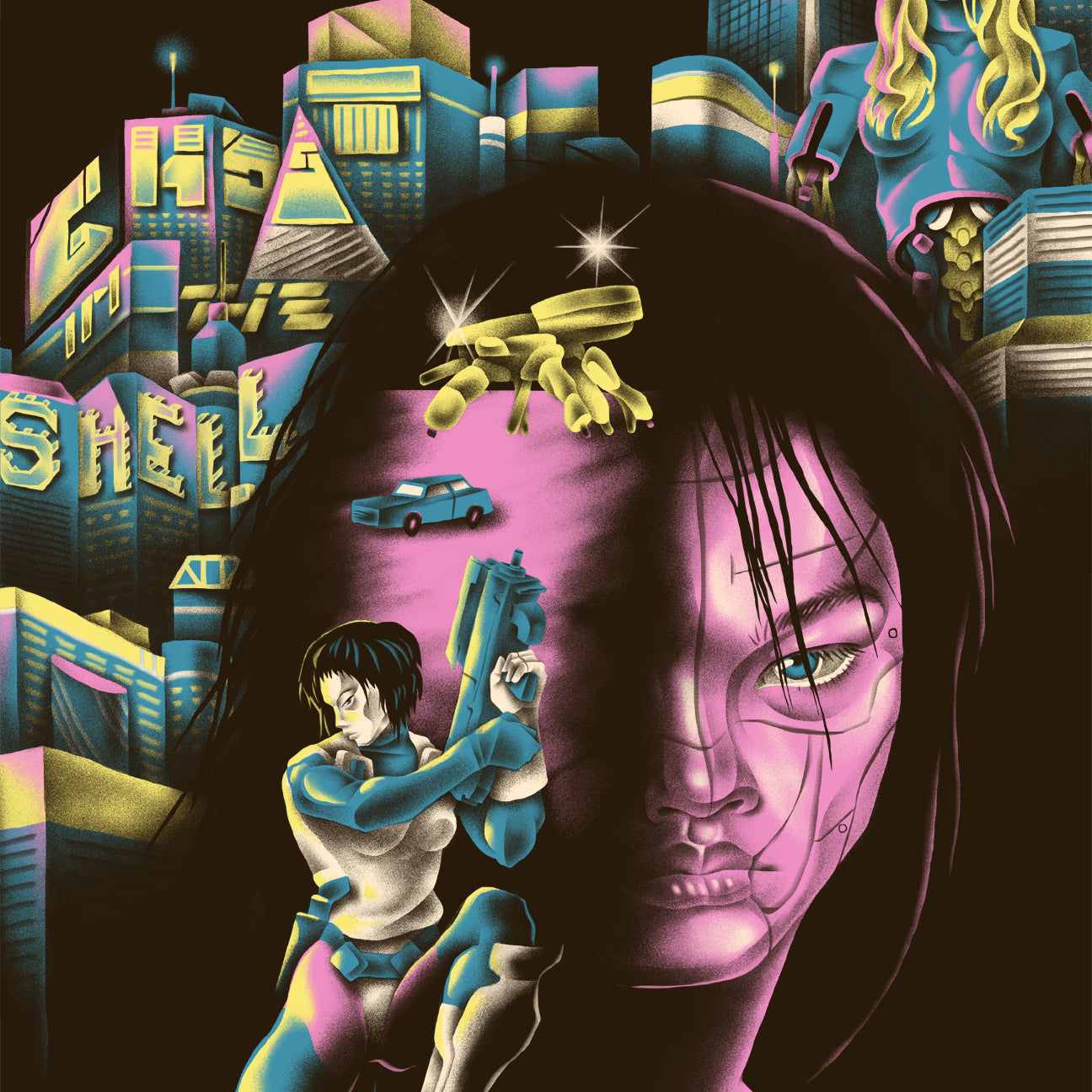Ricardo Diseño - "Ghost in the Shell" Print - Spoke Art
