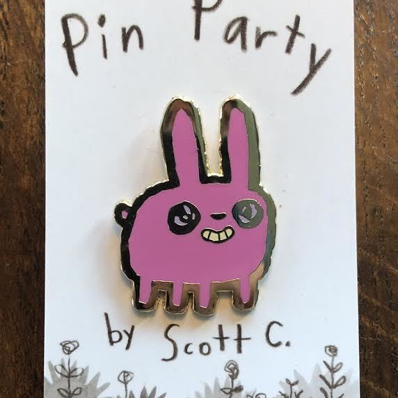 Scott C. - "Chubby Bunny" Enamel Pin - Spoke Art