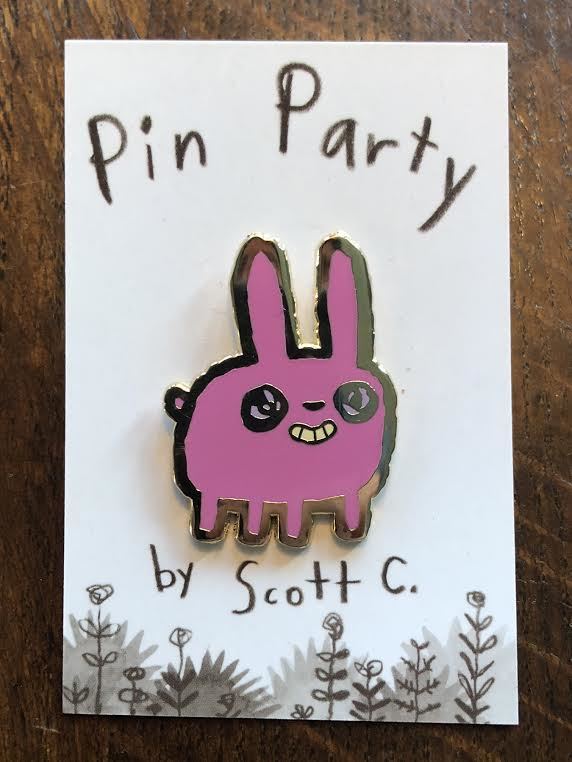 Scott C. - "Chubby Bunny" Enamel Pin - Spoke Art