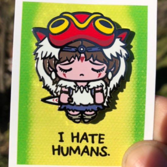 Super Emo Friends - "SuperEmoMonoki" Enamel Pin - Spoke Art