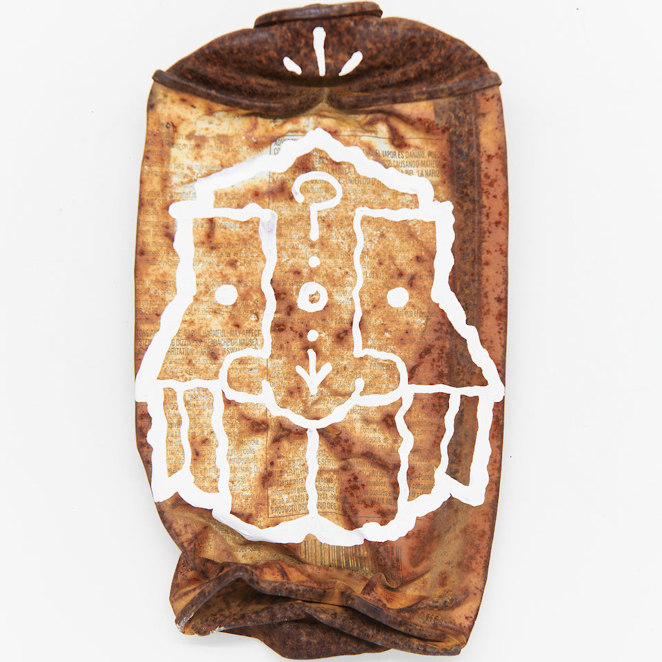 GATS SprayCan 2 paint on rusted found can ComplexCon 2021