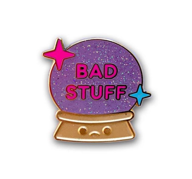 100% Soft - "Bad Stuff" Enamel Pin - Spoke Art