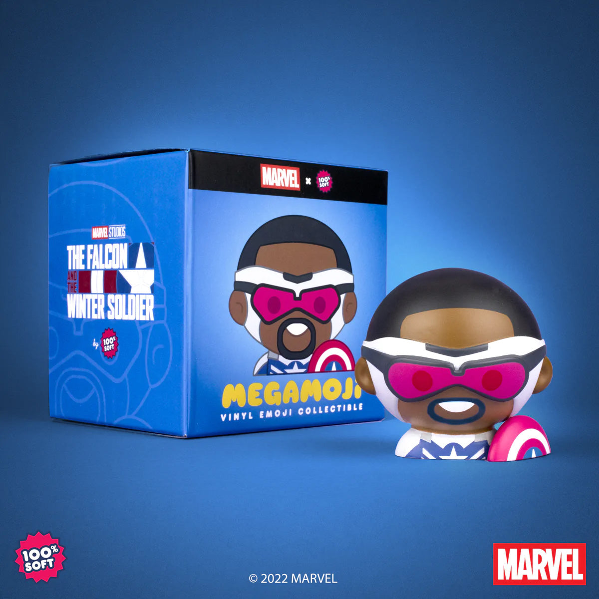 100% Soft - "Captain America" MEGAMOJI Vinyl Bust - Spoke Art