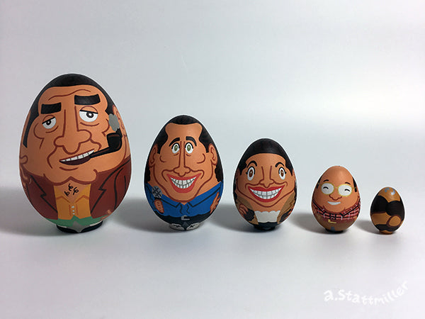 Andy Stattmiller - "Seinfeld Nesting Eggs" - Spoke Art