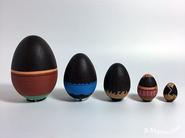 Andy Stattmiller - "Seinfeld Nesting Eggs" - Spoke Art