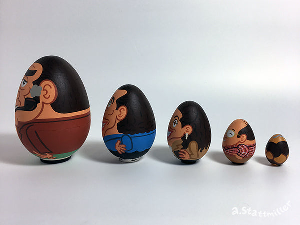 Andy Stattmiller - "Seinfeld Nesting Eggs" - Spoke Art
