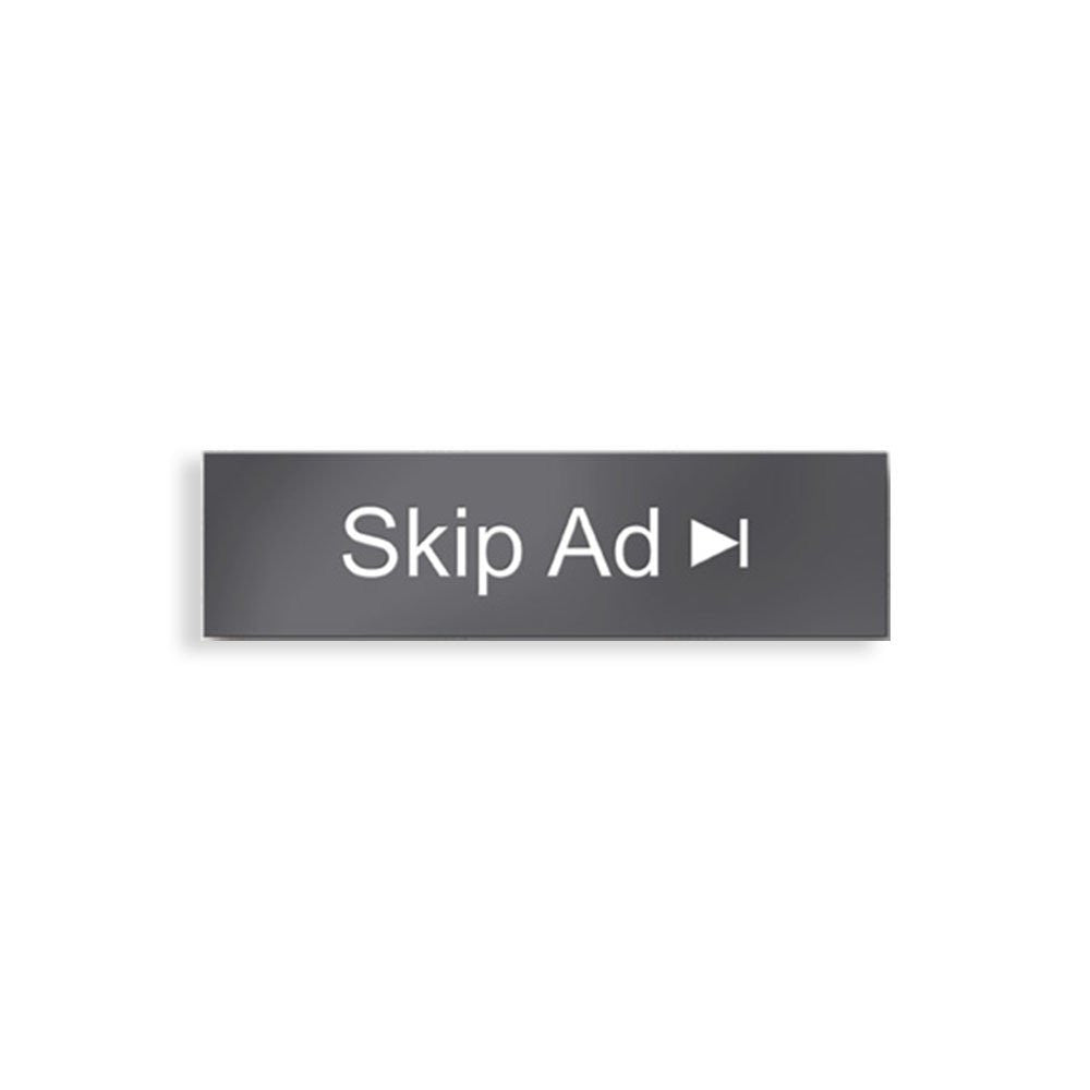 Skip Ad Enamel Pin - Spoke Art