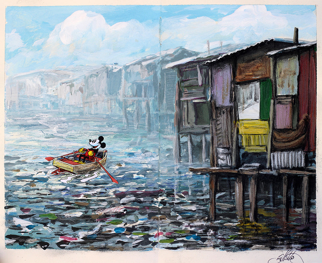 Jeff Gillette - "Mickey Rowboat Slum" - Spoke Art