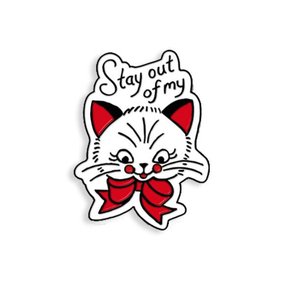 Stay Out of my Pussy Enamel Pin by Show Pigeon - Spoke Art