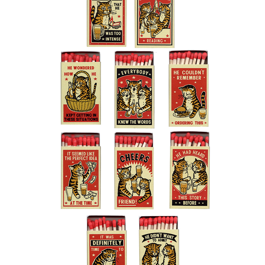 Arna Miller & Ravi Zupa - "Strike Your Fancy" Matchboxes Set - Spoke Art