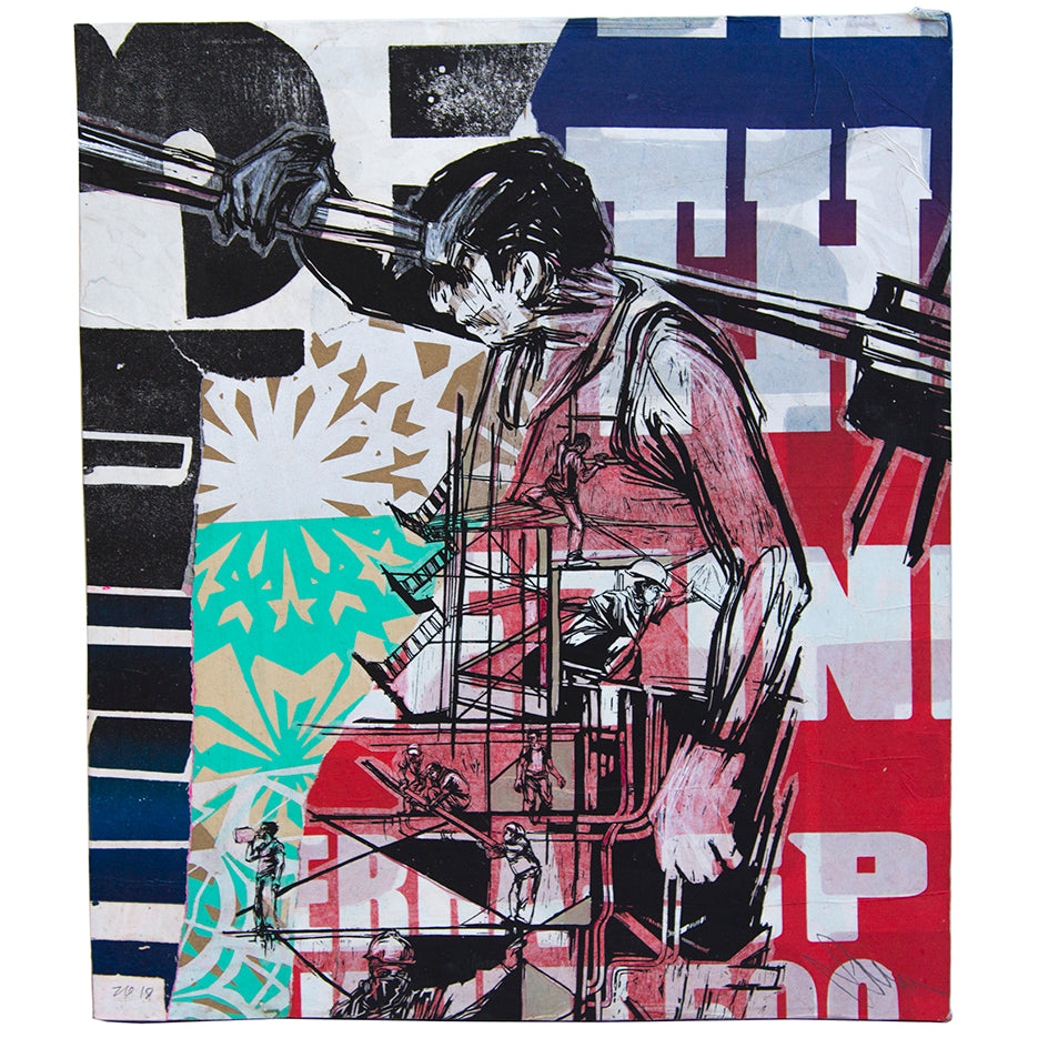 Swoon - "Construction Worker" - Spoke Art
