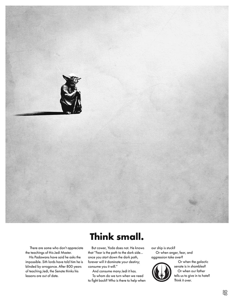Justin Van Genderen - "Think Small - Yoda" - Spoke Art
