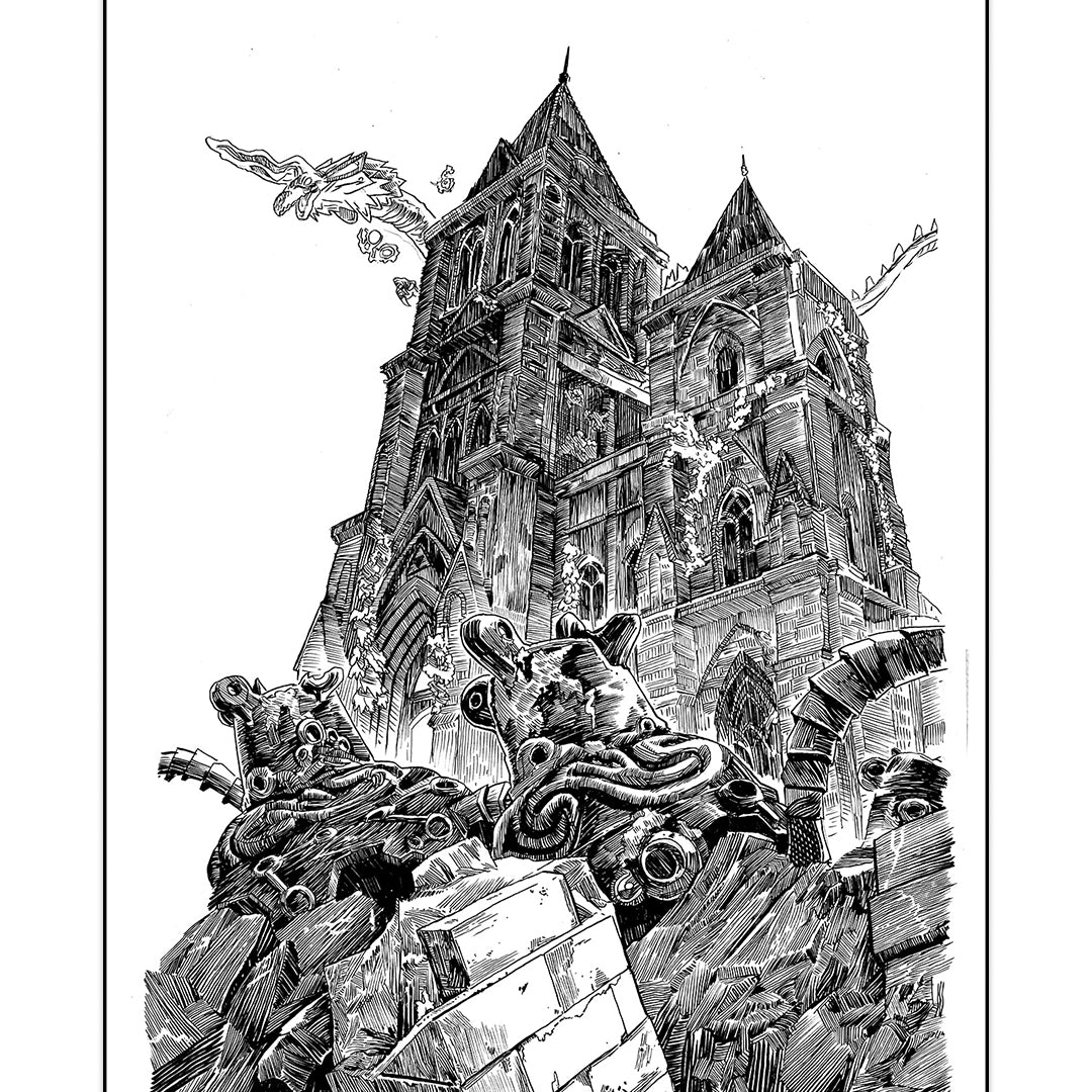 Tim Doyle - "Temple of Time" (original) - Spoke Art