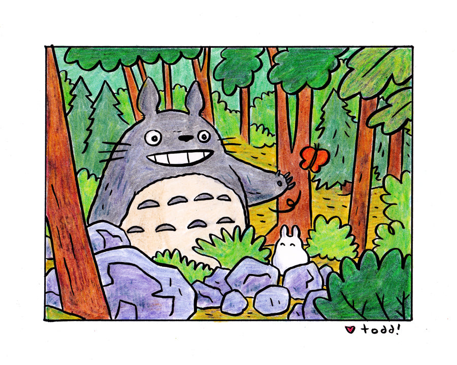 Toddbot (Todd Webb) - "Totoro in the forest" - Spoke Art