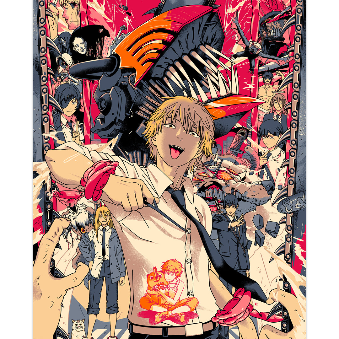 Vincent Aseo - "Chainsaw Man" print - Spoke Art