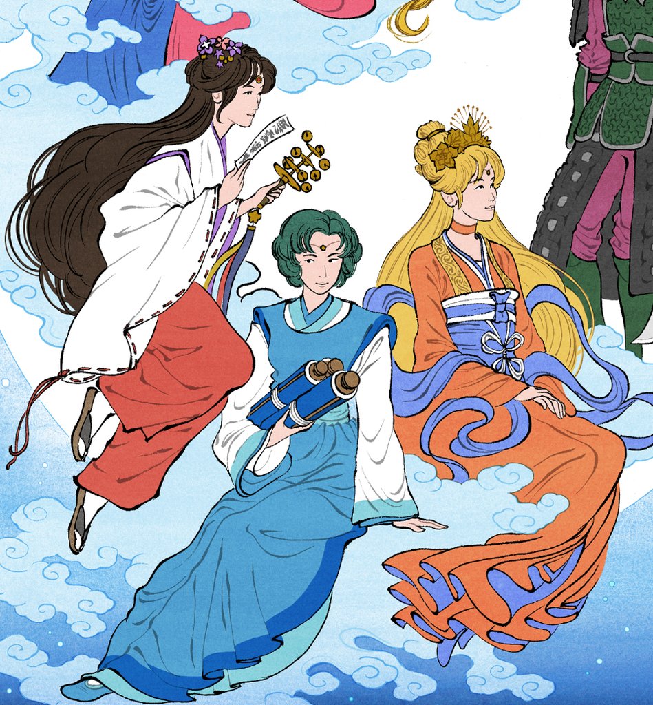 Jed Henry Warrior Maidens Sailor Moon inspired limited edition Ukiyoe Heroes print