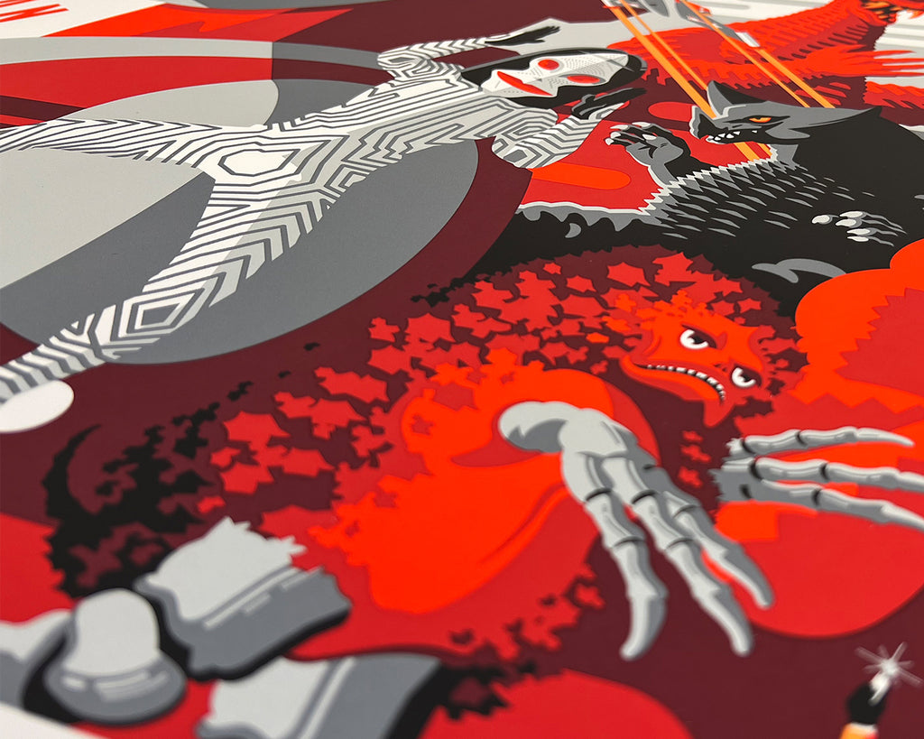 Tom Whalen - "Ultraman 55th Anniversary" print - Spoke Art
