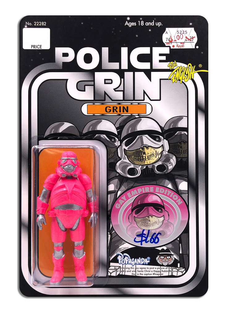 Ron English x Suckadelic - "Police Grin Gay Empire" Action Figure - Spoke Art