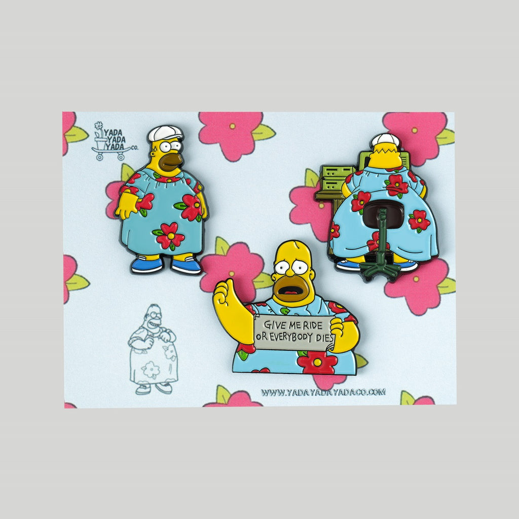 Yada Yada Yada CO - "King Size Homer" Enamel Pin Pack - Spoke Art