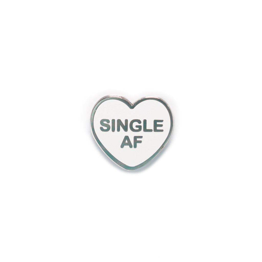 Single AF Candy Heart Enamel Pin - Spoke Art