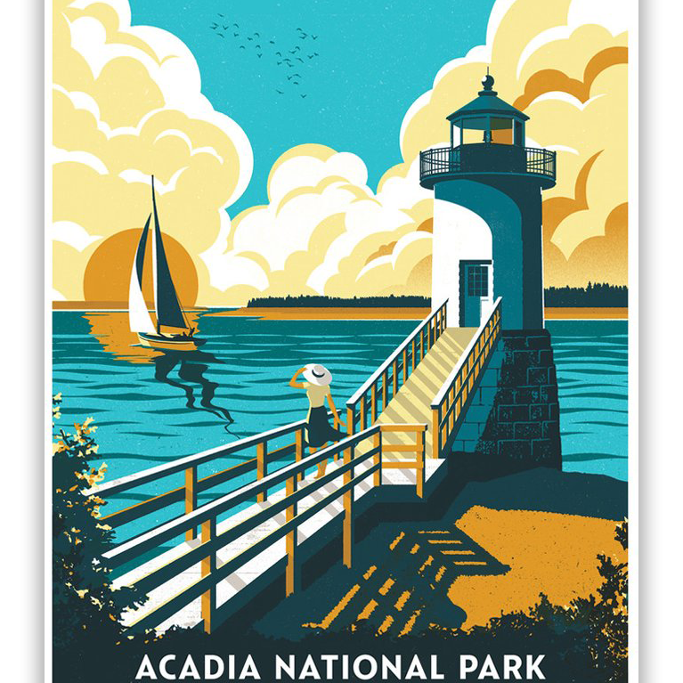 Telegramme Paper Co. - "Acadia National Park" - Spoke Art