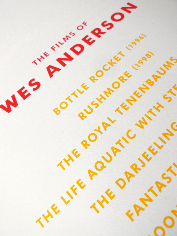 DKNG - "The Films of Wes Anderson" - Spoke Art