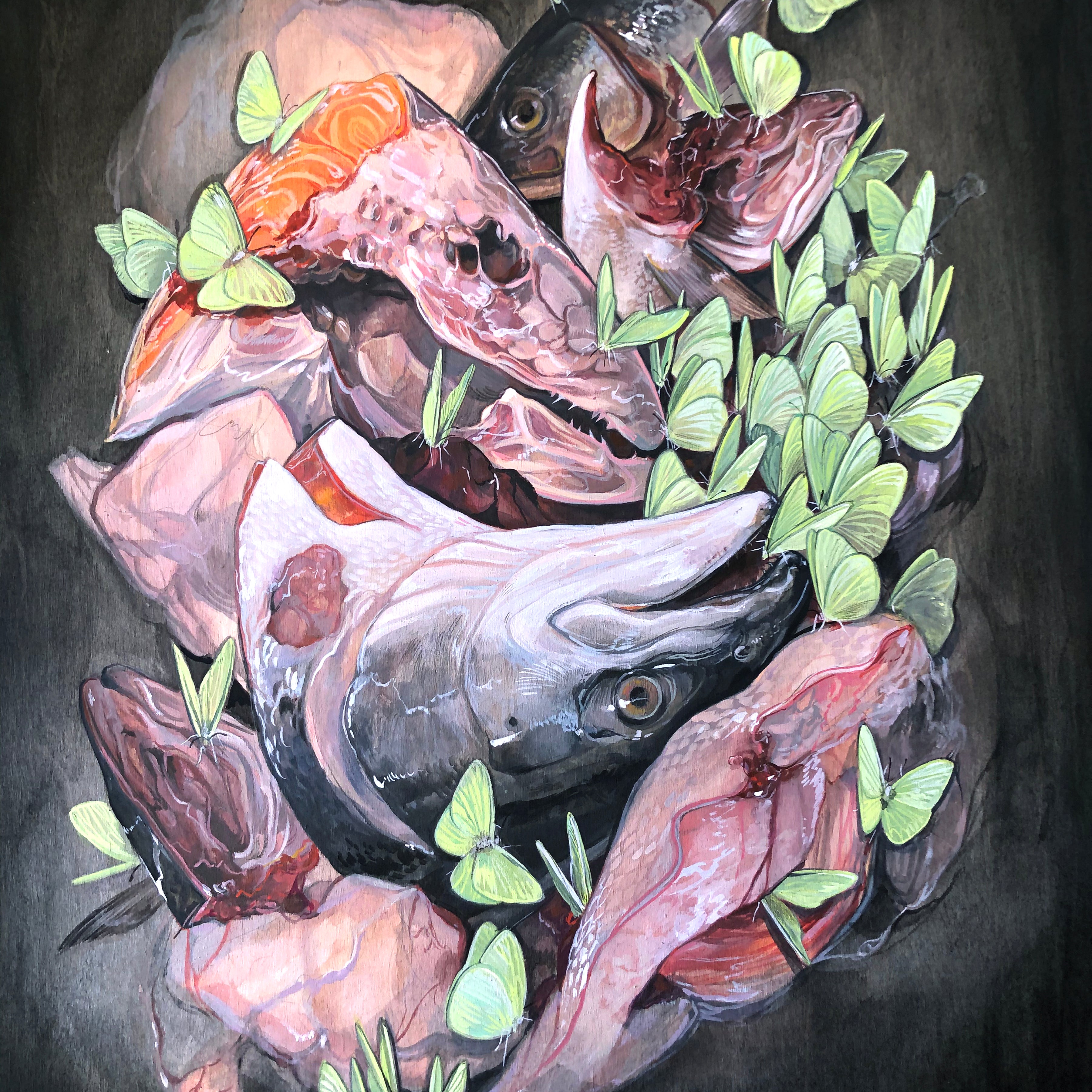 Stephanie Brown "Still Life with Fish (Cloudless Sulphur)" - Spoke Art