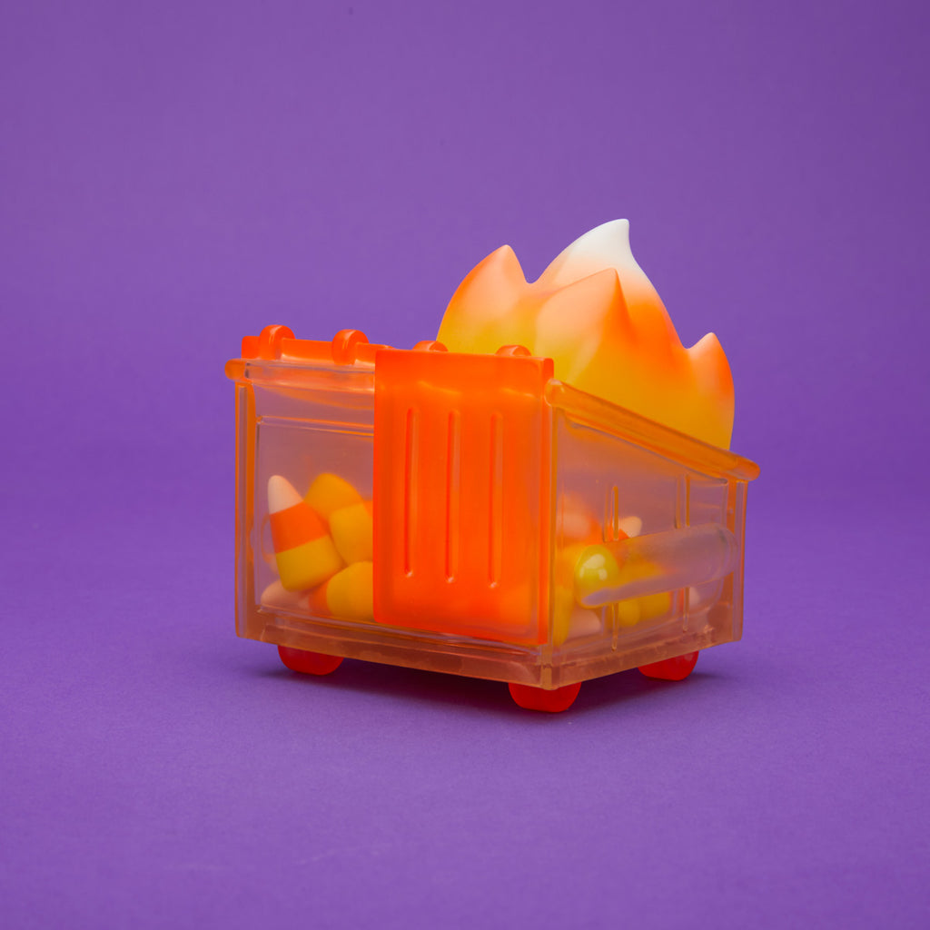 100% Soft - "Candy Corn Dumpster Fire" Vinyl Figure - Spoke Art