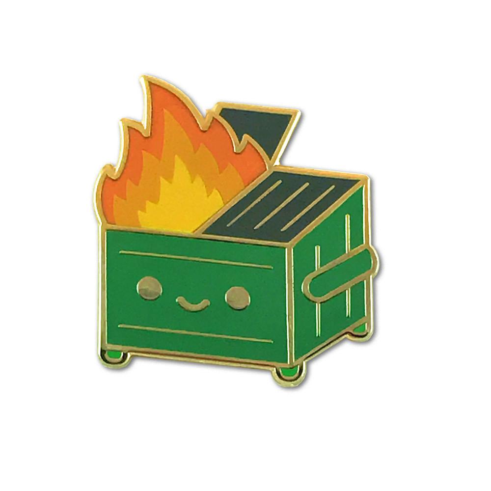 "Lil Dumpster Fire" Enamel Pin - Spoke Art
