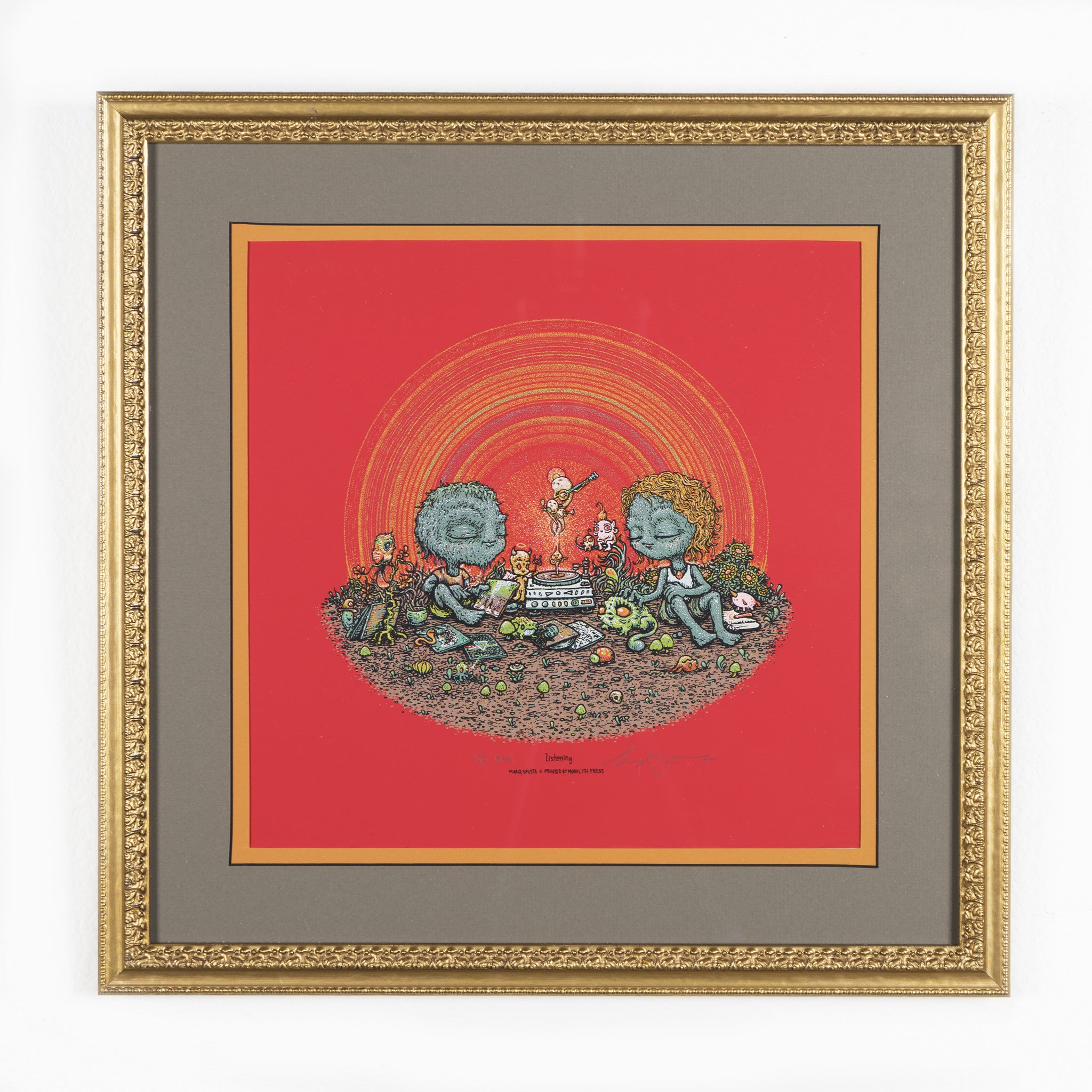 Marq Spusta - "Listening" (Red Variant) - Spoke Art