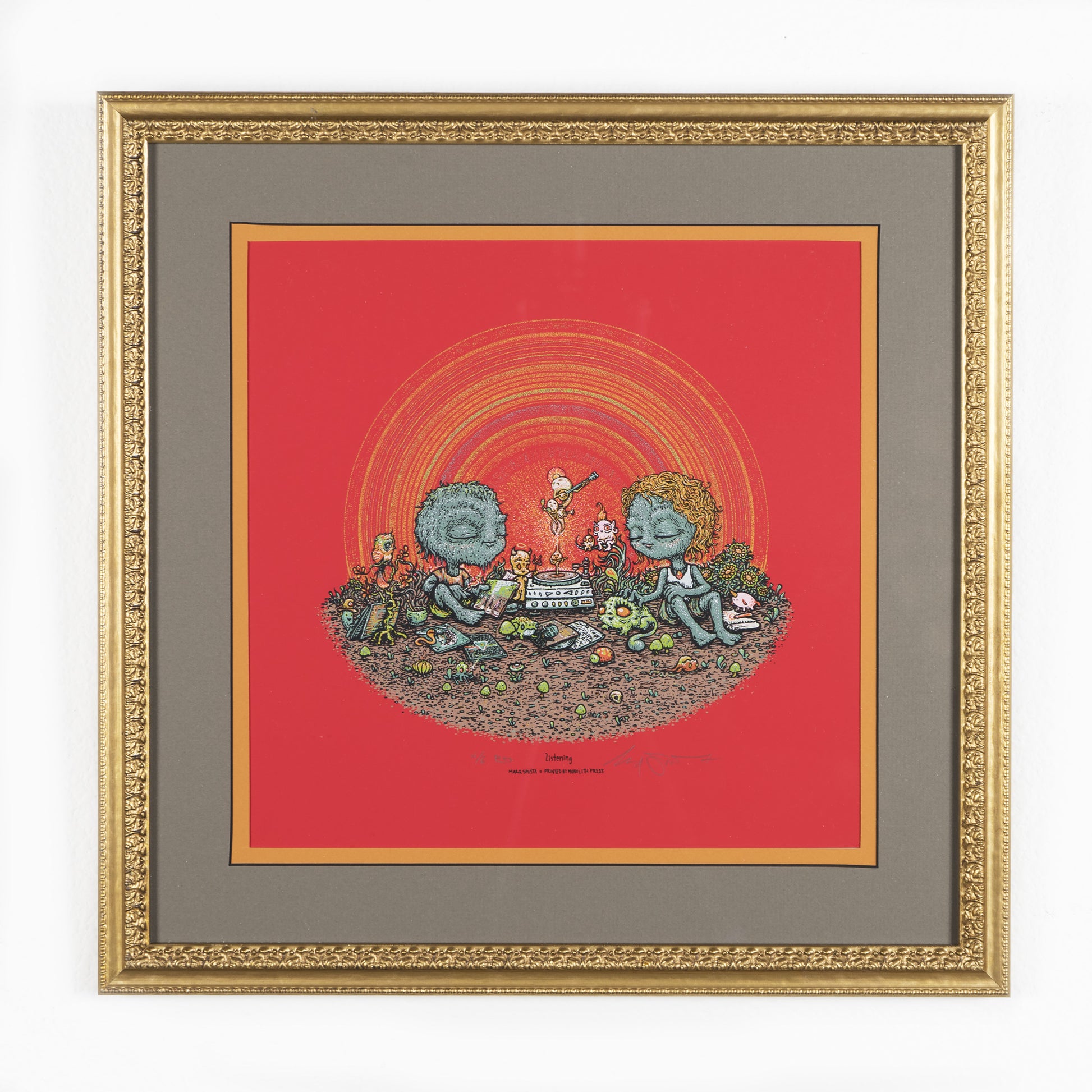 Marq Spusta - "Listening" (Red Variant) - Spoke Art