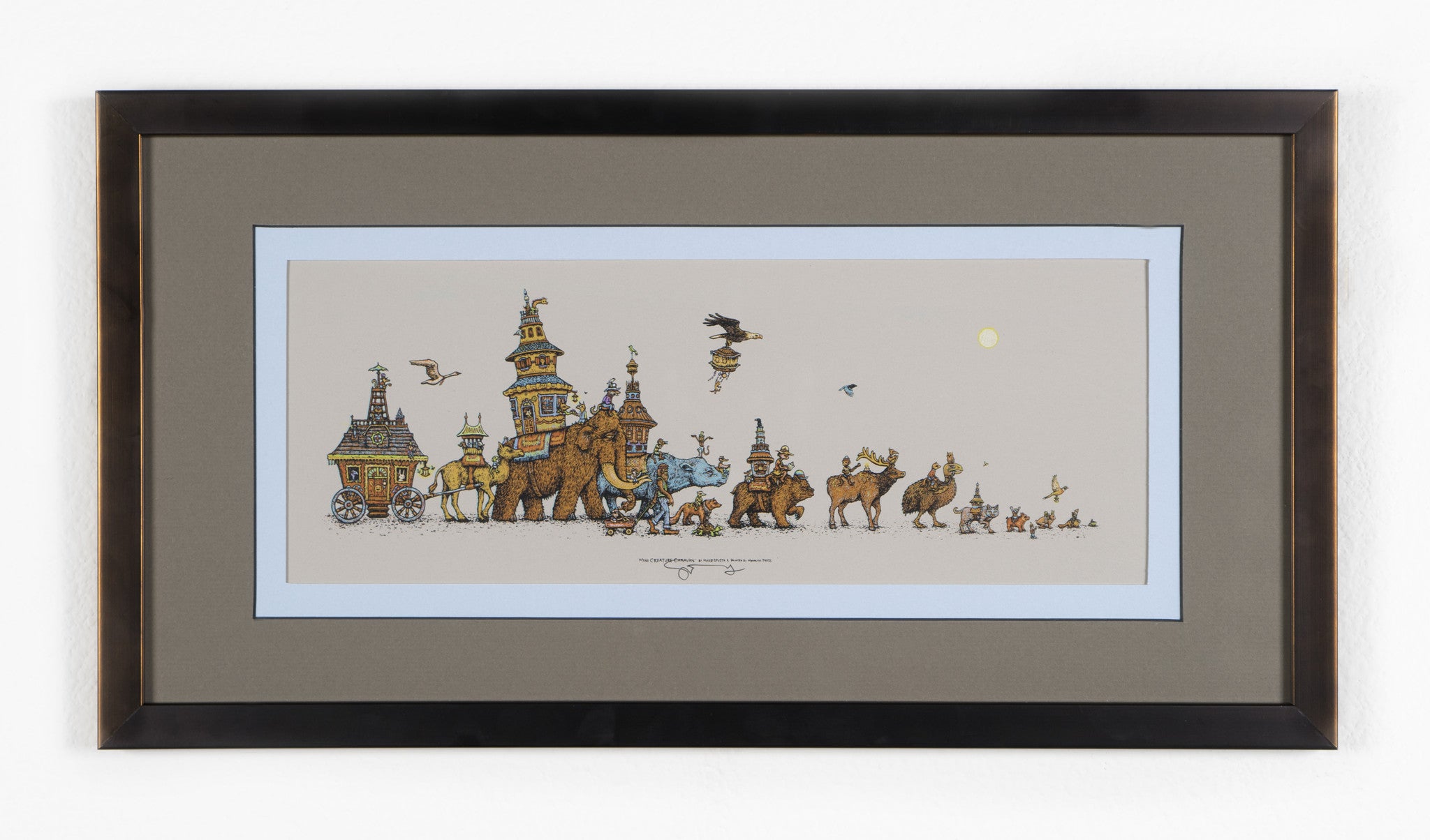 Marq Spusta - "Mini Creature Caravan" (Tan Variant) - Spoke Art