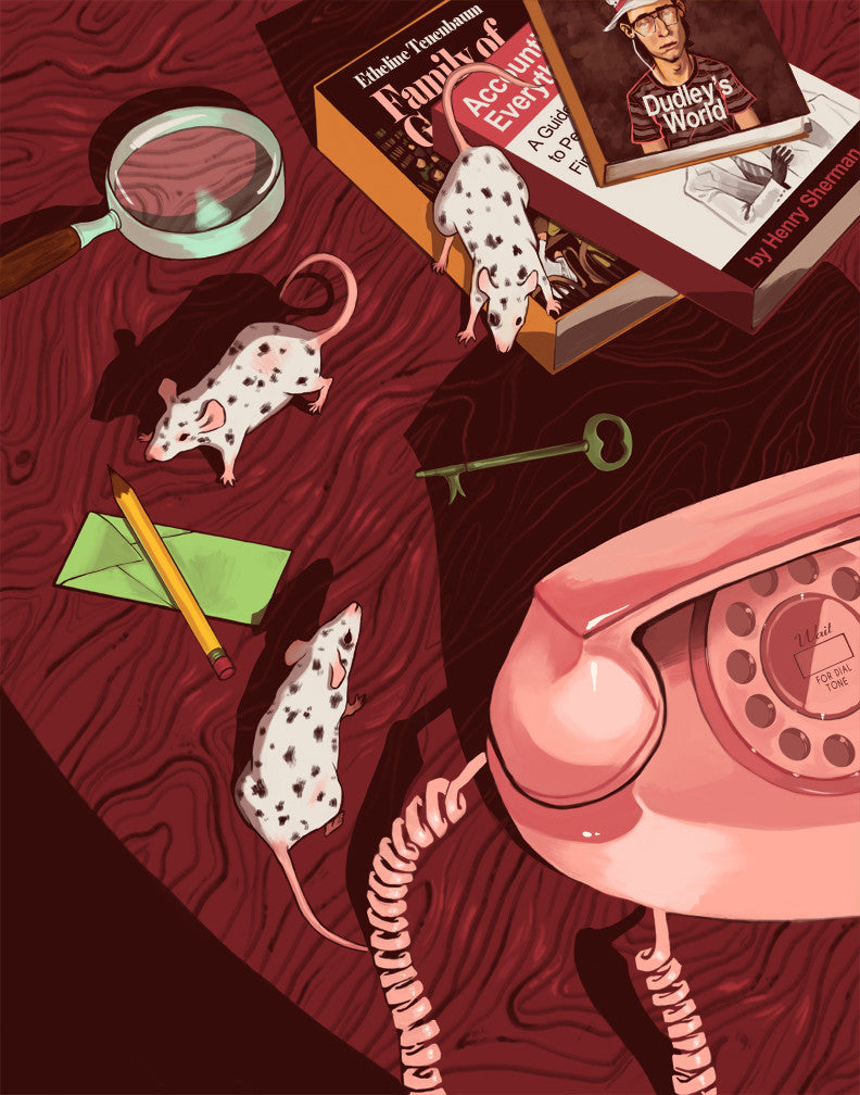 Noelle McClanahan - "Three Spotted Mice" - Spoke Art