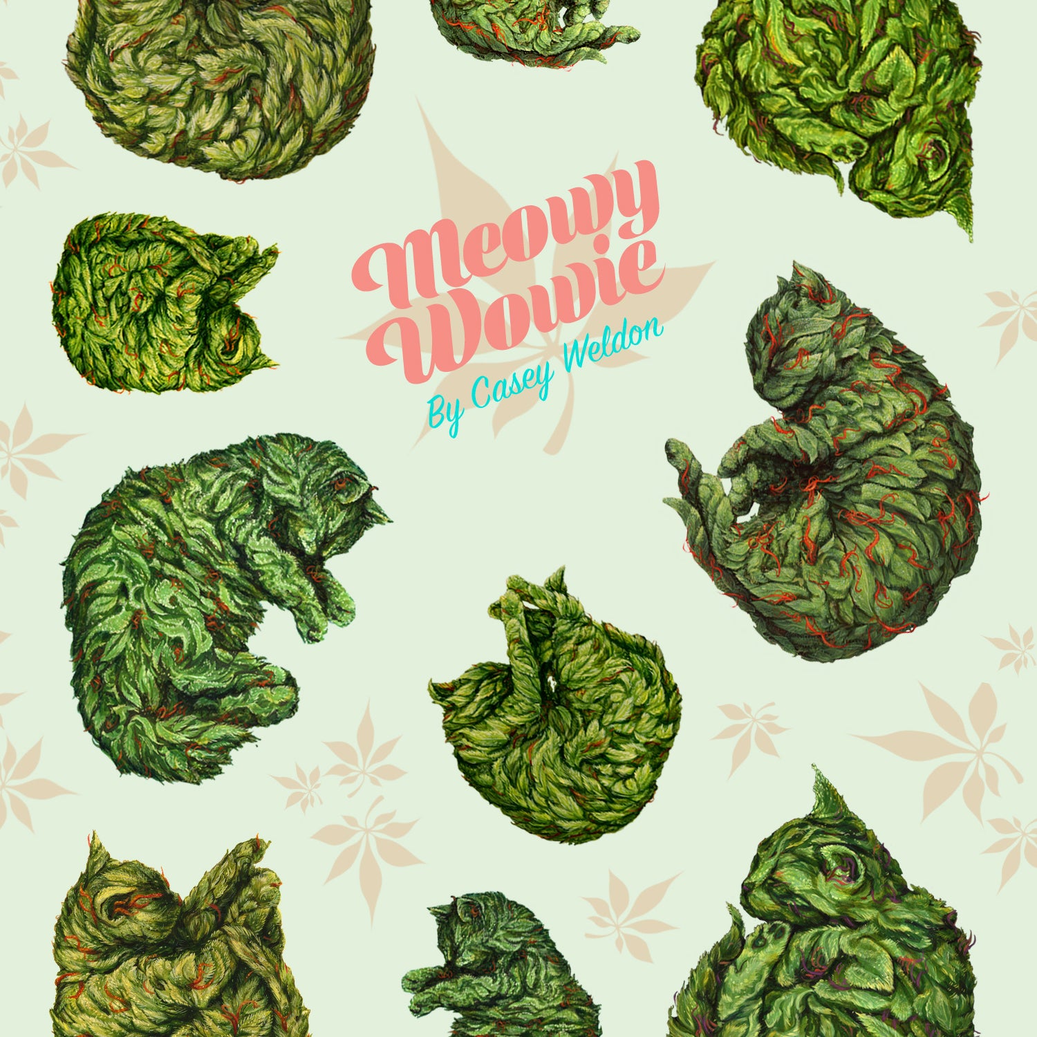 Casey Weldon - "Meowy Wowie Sticker Sheet" - Spoke Art