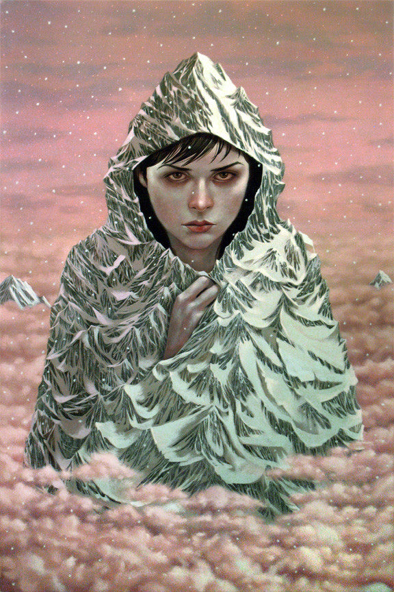 Casey Weldon - "Mt. Hood (Winter)" - Spoke Art
