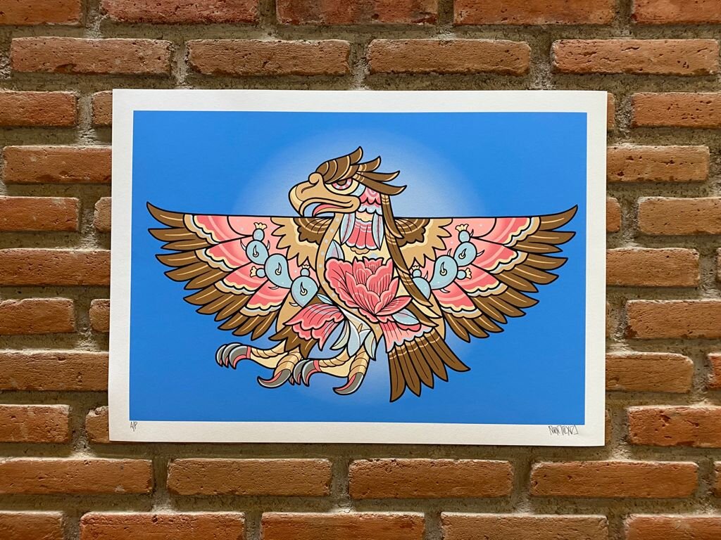 "Cuāuhtli" Print by Pemex - Spoke Art