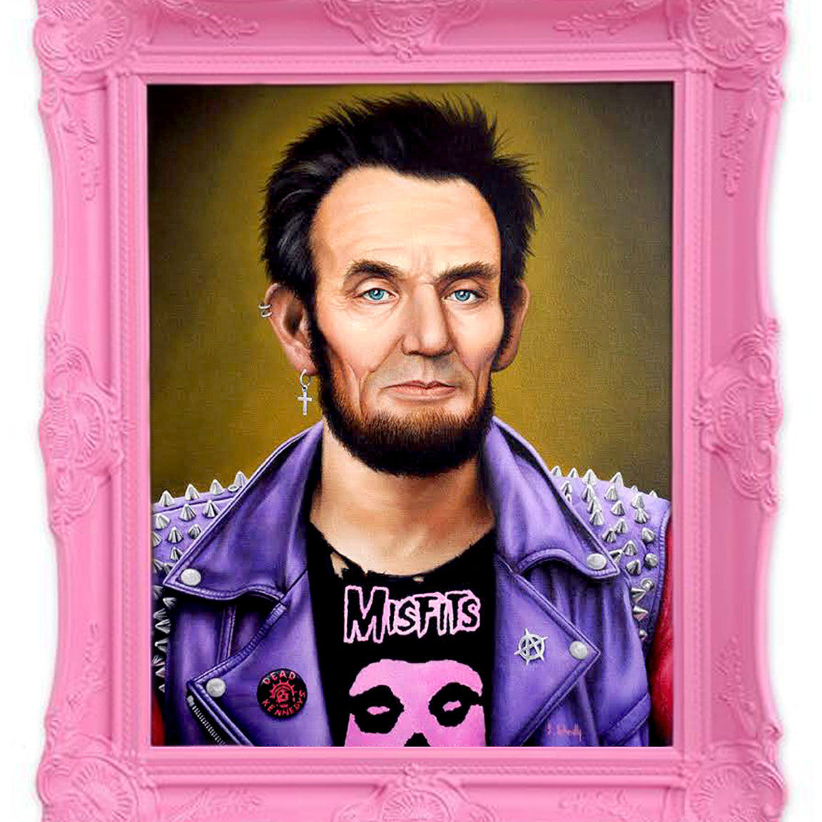 Scott Scheidly - "Punk Rock Lincoln" Fine Art Print - Spoke Art