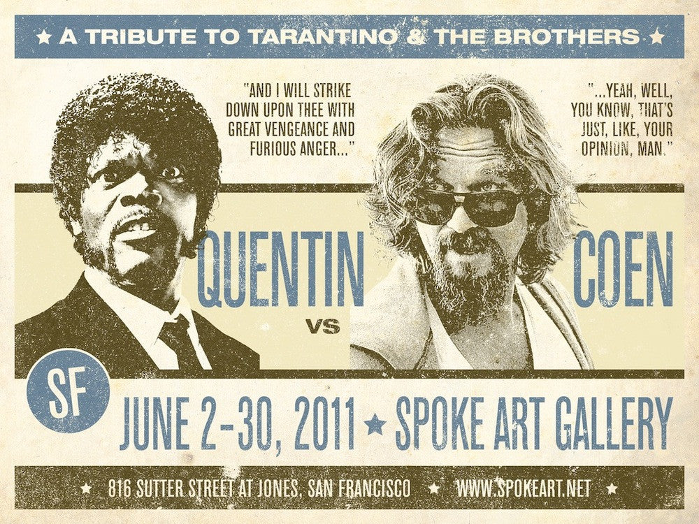Greg Gossel -"Quentin vs. Coen Round Two" - Spoke Art