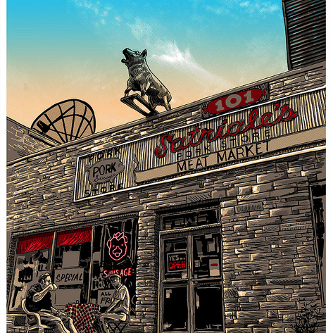 Tim Doyle - "Whatever Happened To Gary Cooper" Framed - Spoke Art