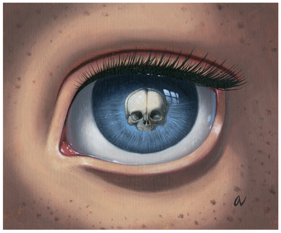 Ana Bagayan - "Skeleton Eye (blue)" - Spoke Art