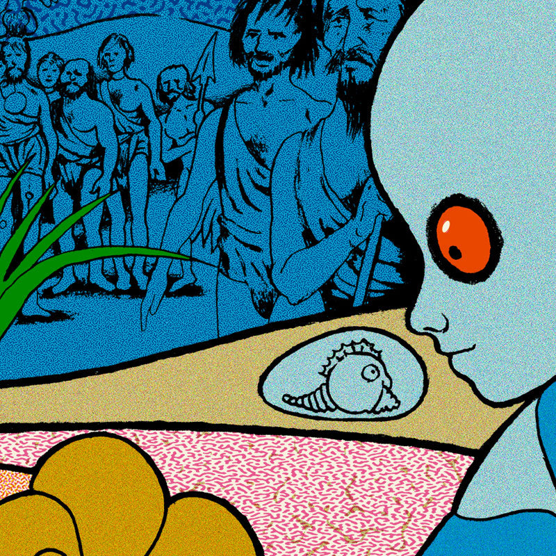 Cropped view of Chuck Sperry's Fantastic Planet movie poster.