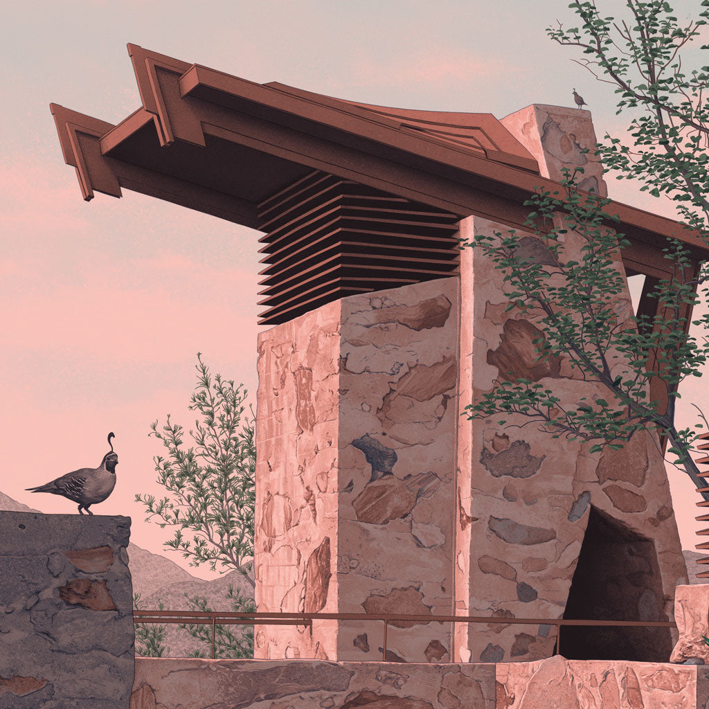 Cropped view of Taliesin West tower