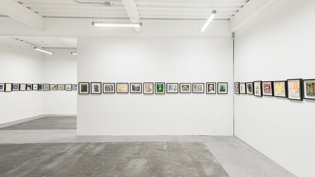 Installation view of The Moleskine Project XII at Spoke Art San Francisco