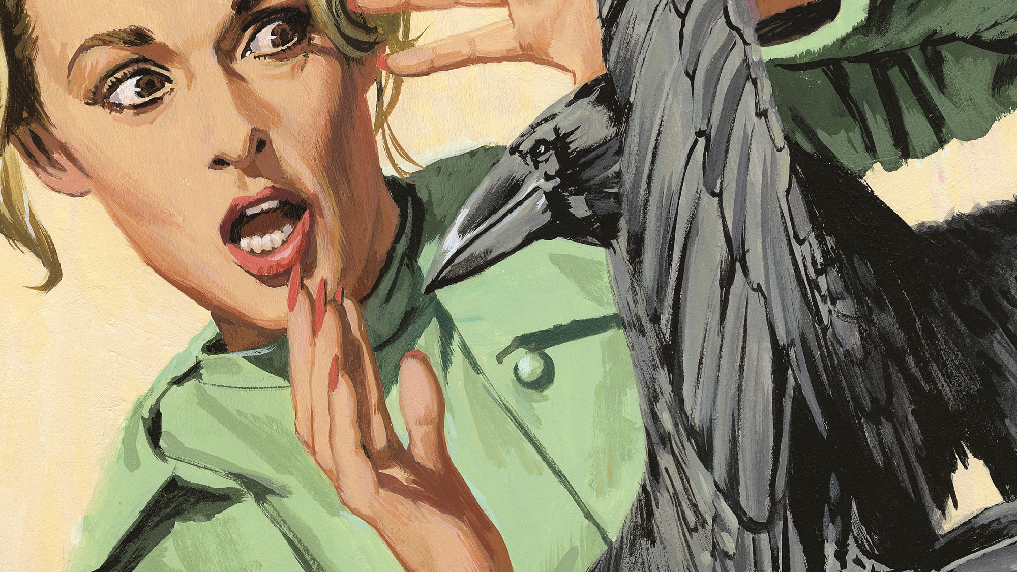 cropped view of a Paul Mann painting