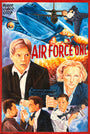 Deadly Prey’s colorful, hand-painted Air Force One oil and enamel artwork features an exploding plane, bold red title text, action scenes, portraits of Harrison Ford and Glenn Close, armed men, and a “Peace Video Club” logo.
